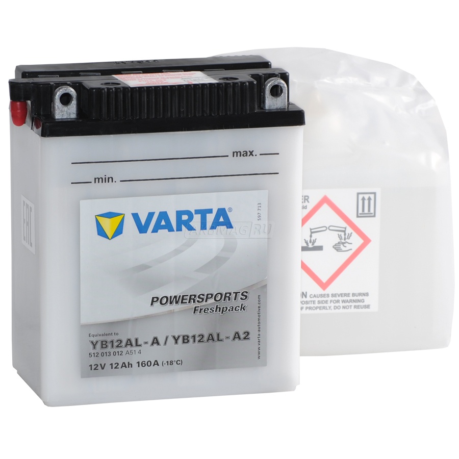 VARTA Powersports Freshpack YB12AL-A2/YB12AL-A