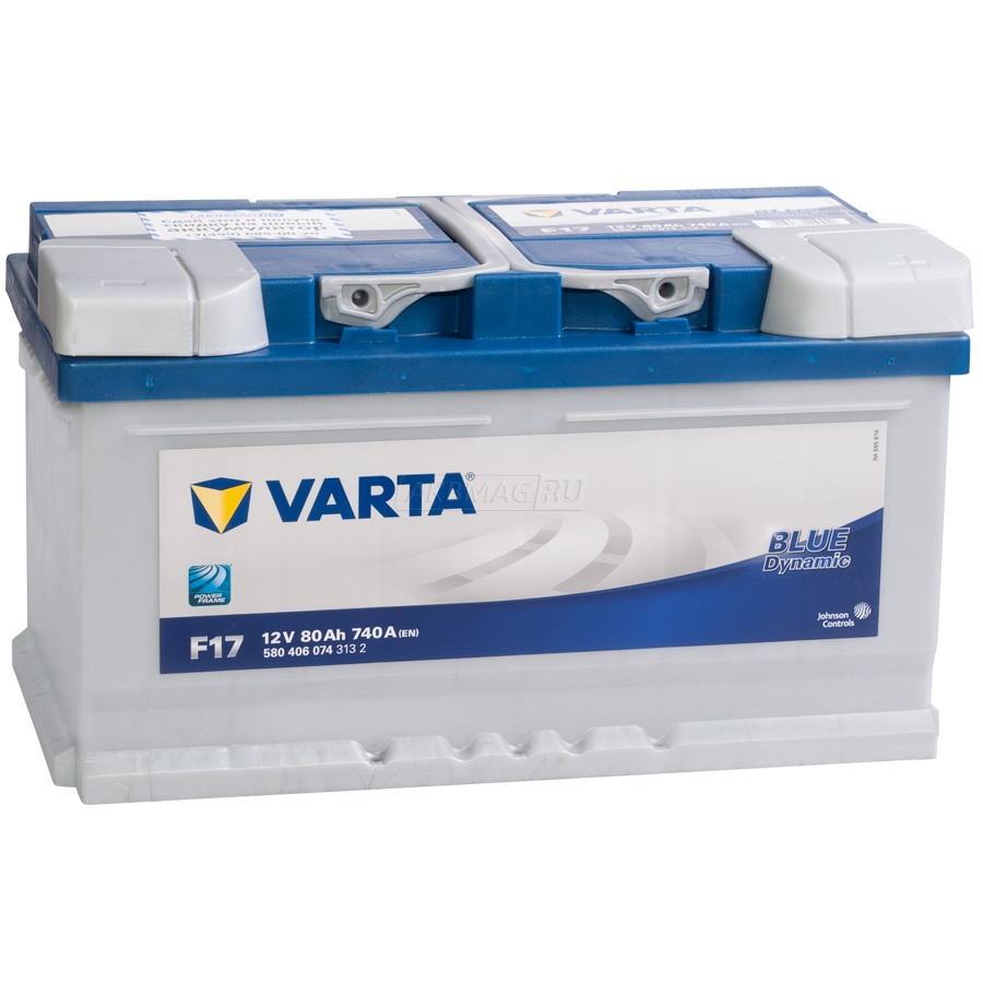 Varta Batterie Varta Blue Dynamic F17 12v 80ah 740A 580 406 074