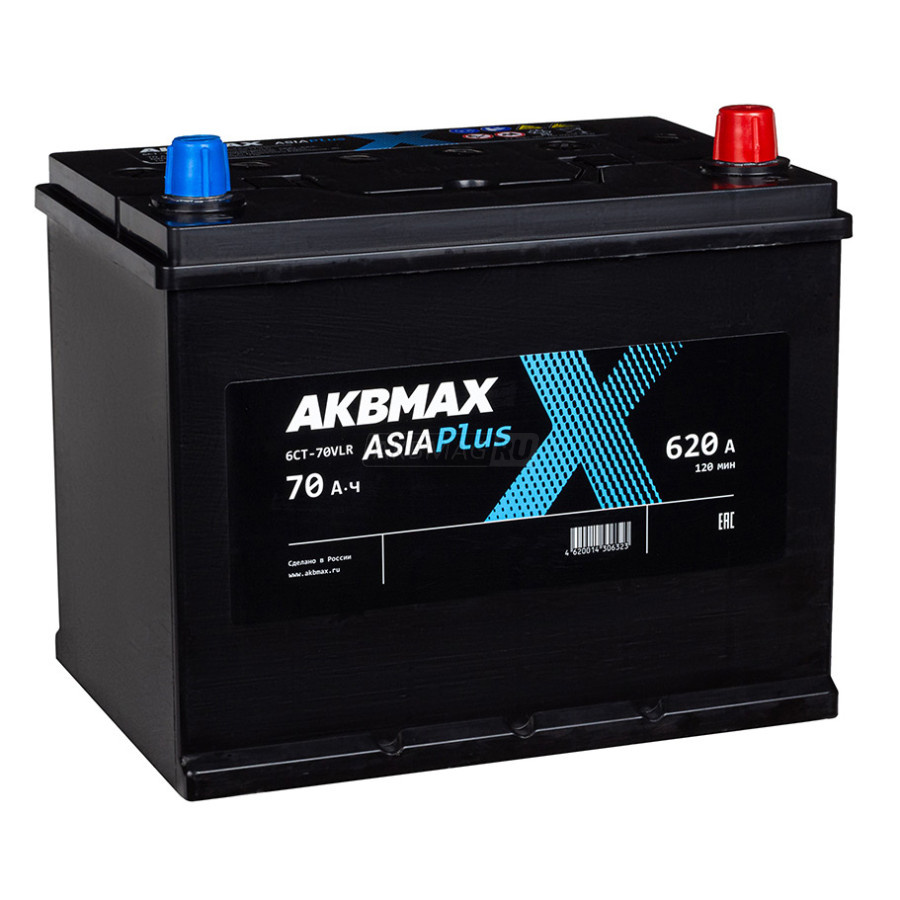 AKBMAX Asia PLUS 70R 620A 258x172x220 AKBMAX Asia PLUS 70R 620A 258x172x220