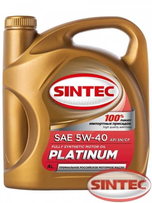 SINTEC PLATINUM SAE 5W-40 API SN/CF 4л