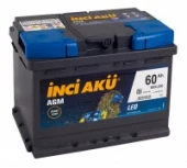 Аккумулятор INCI AKU AGM 60R 60Ач 680А обр. пол.