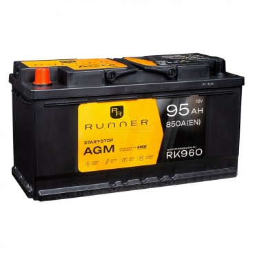 RUNNER AGM 95L RK960 850A 353х175х190