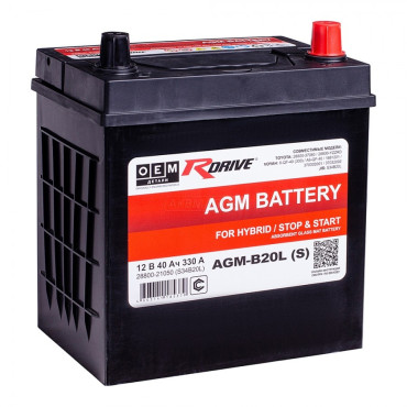 RDRIVE OEM AGM S34B20L 40R 330A 201x135x224