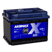 Аккумулятор AKBMAX EFB 60RS (низкий) 60Ач 620А обр. пол. Аккумулятор AKBMAX EFB 60RS (низкий) 60Ач 620А обр. пол.